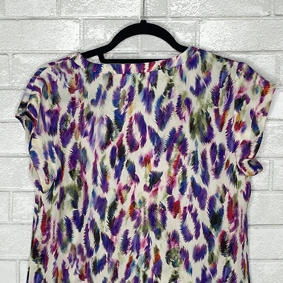 CAbi Plume Feather Print Blouse - Picture 8 of 12